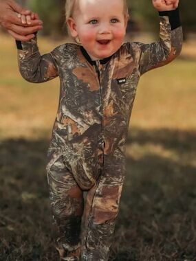 Newborn Camo Sleeper. Footie. Nwt